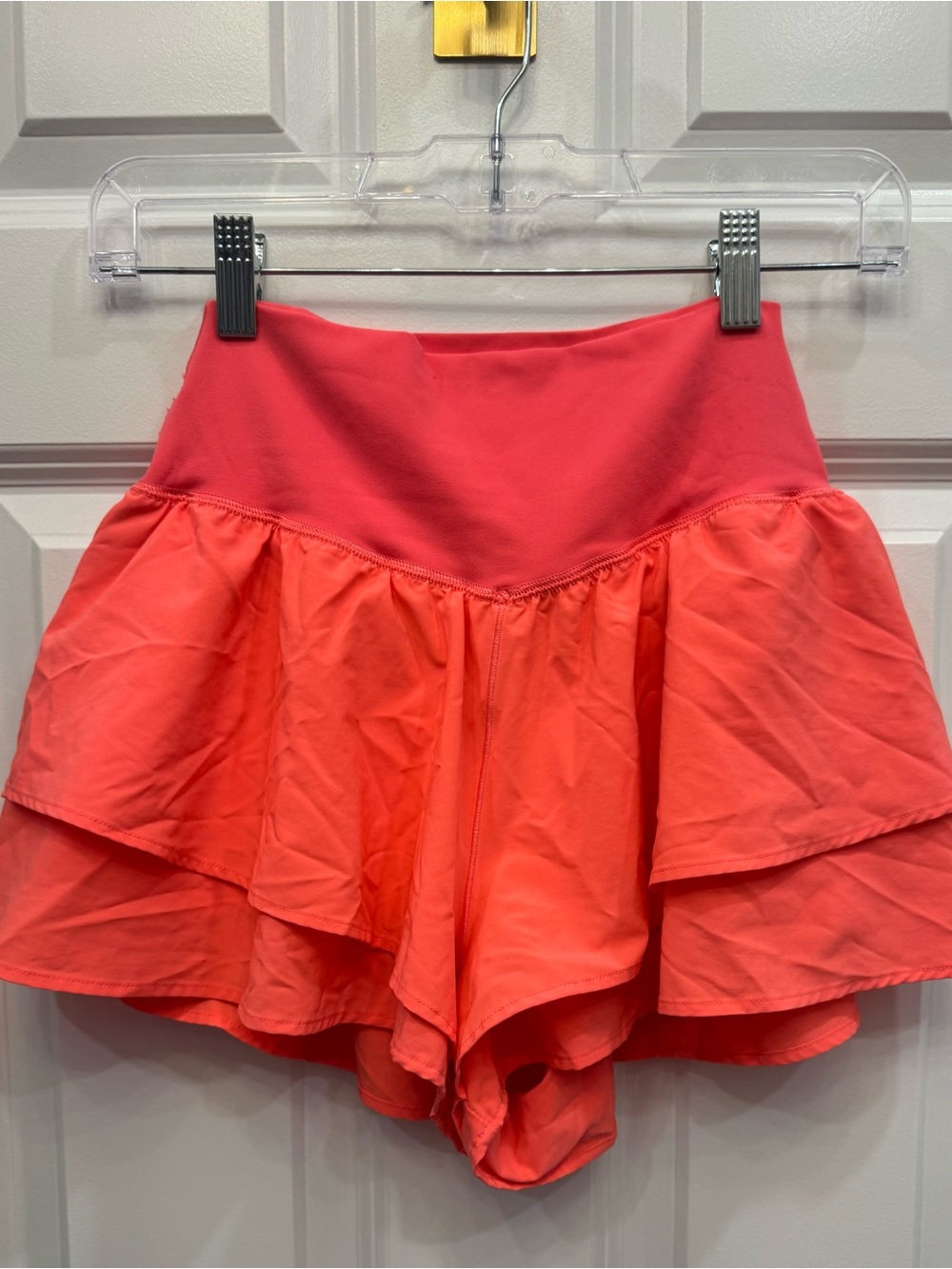 Offline by aerie Two-Tone Coral Ruffle Skort